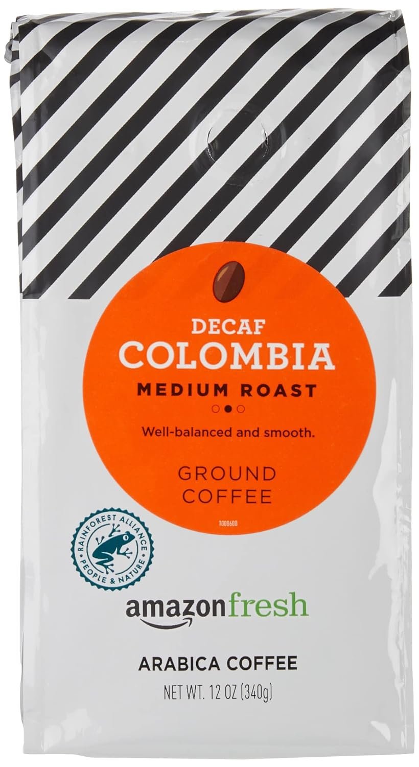 Brew Bliss: A Review of Amazon Fresh Decaf Colombia Ground Coffee