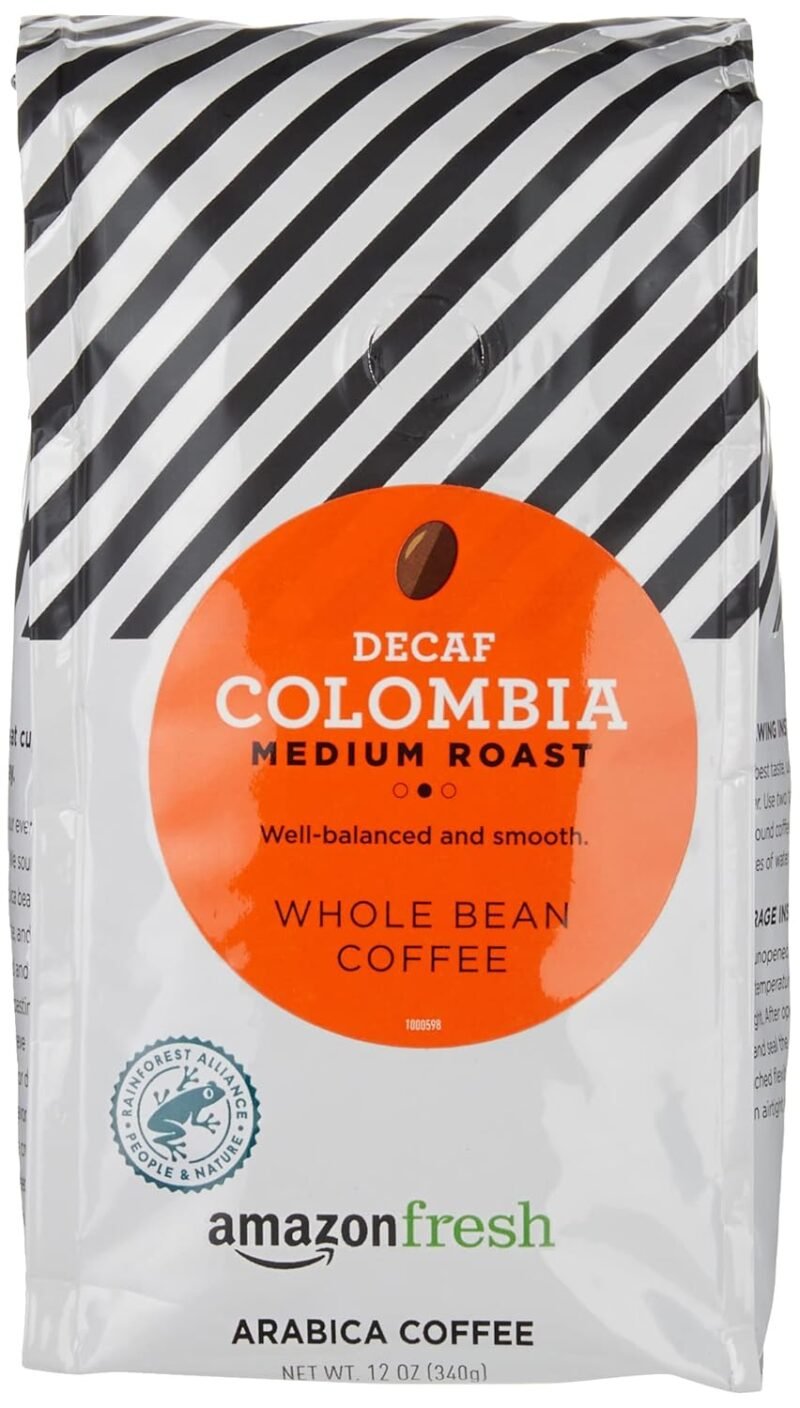 Brew Bliss: Why Amazon Fresh Decaf Colombia Whole Bean Coffee is a Must-Try