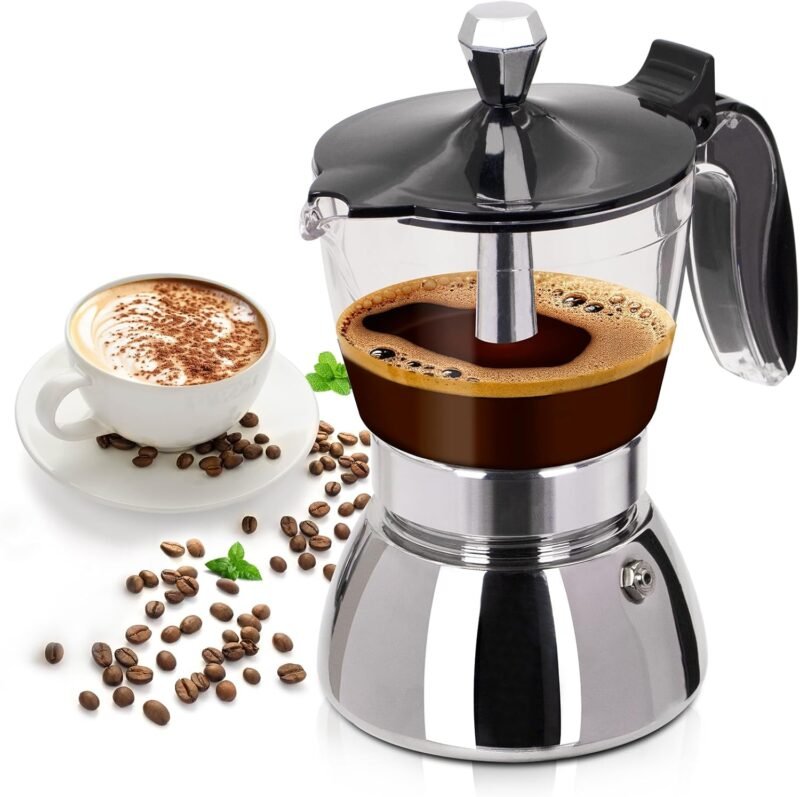Brew Perfect Espresso Anywhere: Review of the Clear Plastic Moka Pot 6 Cup