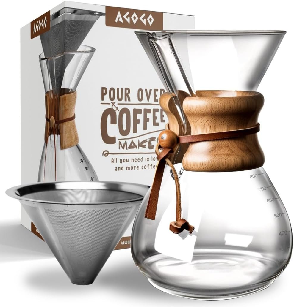 Brew Perfection: AGOGO Classic Pour Over Coffeemaker Set Review