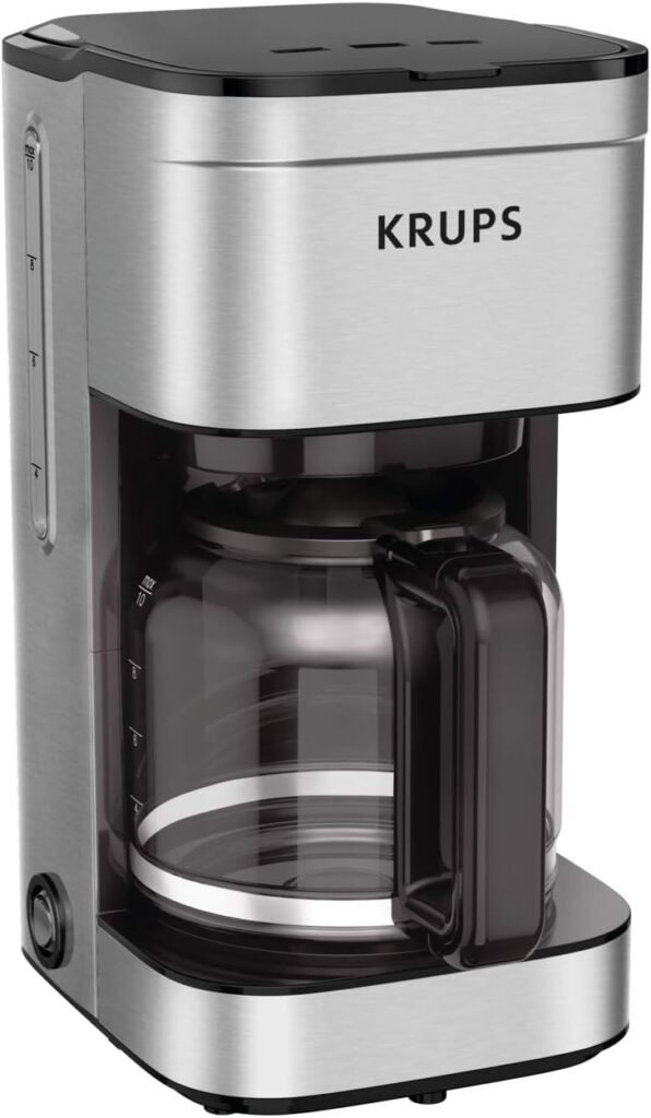 Brew Perfection: KRUPS 10-Cup Silver Drip Coffee Maker Review