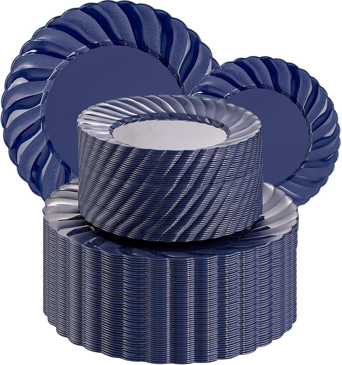 Celebrate in Style: U-QE 100PCS Heavy Duty Blue Disposable Plates Review