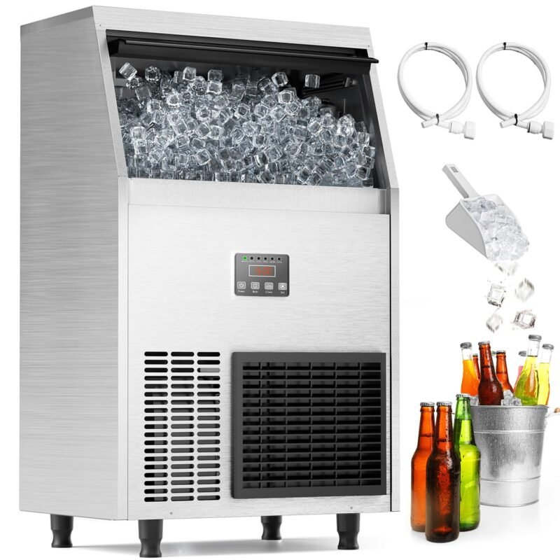 Chill Out with the Coolake Commercial Ice Maker: 100lbs of Fresh Ice Daily!