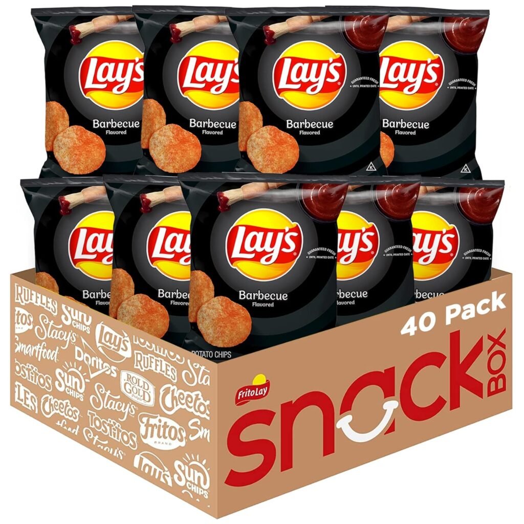 Crunch into Flavor: A Review of Lay's Barbecue Flavored Potato Chips (40 Count)