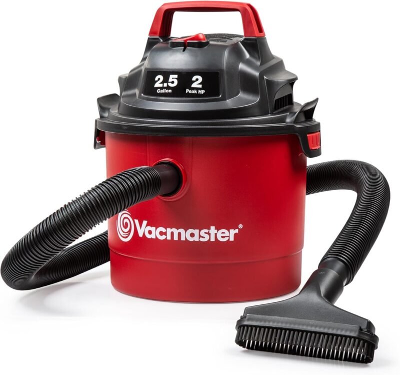 Discover the Power of the Vacmaster 2.5-Gallon Wet/Dry Vacuum: A Wall-Mountable Game Changer!