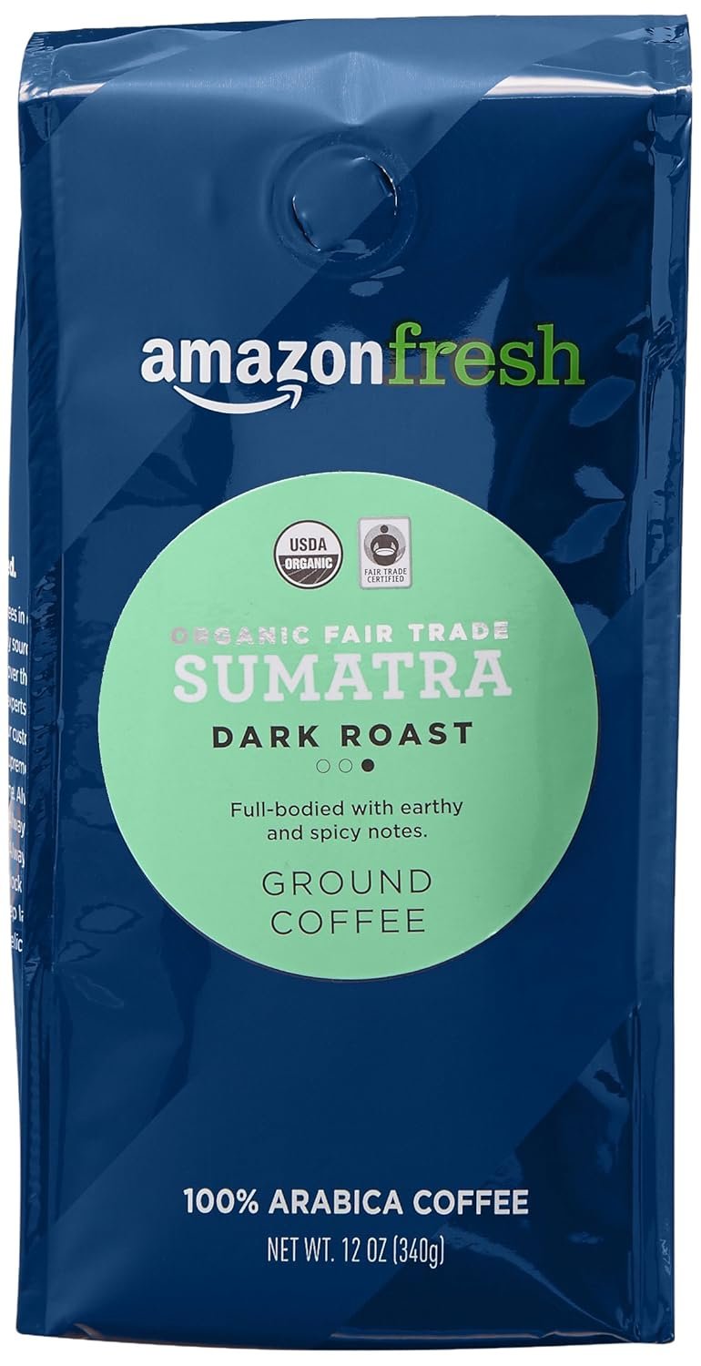 Discover the Rich Flavor of Amazon Fresh Organic Fair Trade Sumatra Ground Coffee