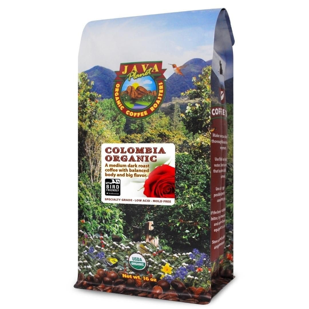 Discover the Smooth Perfection of Java Planet Low Acid Organic Colombian Coffee!
