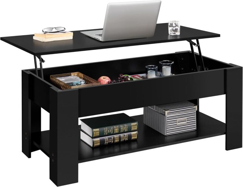 Discover the Ultimate Space-Saver: Yaheetech Lift Top Coffee Table Review!