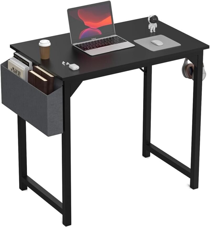 DUMOS 32-Inch Compact Desk: Perfect Minimalist Workspace for Home or Office