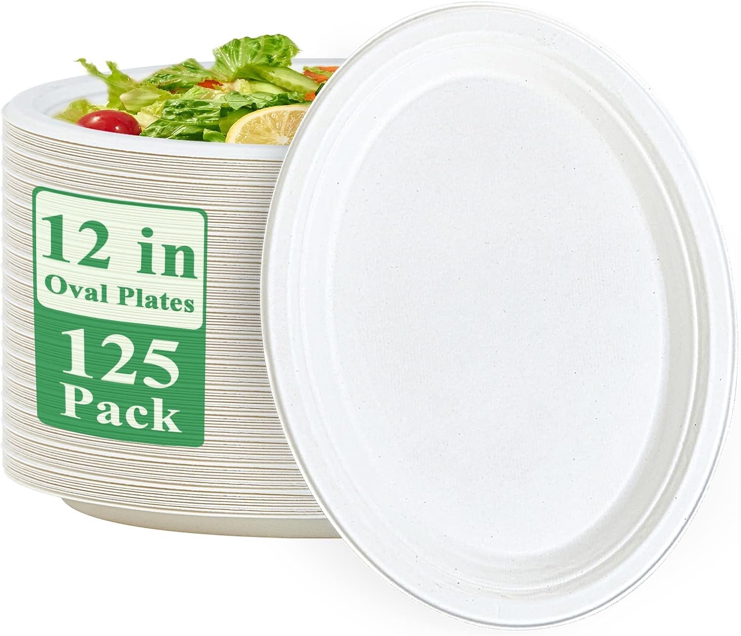 Eco-Friendly Dining: Vplus 100% Compostable Oval Paper Plates Review