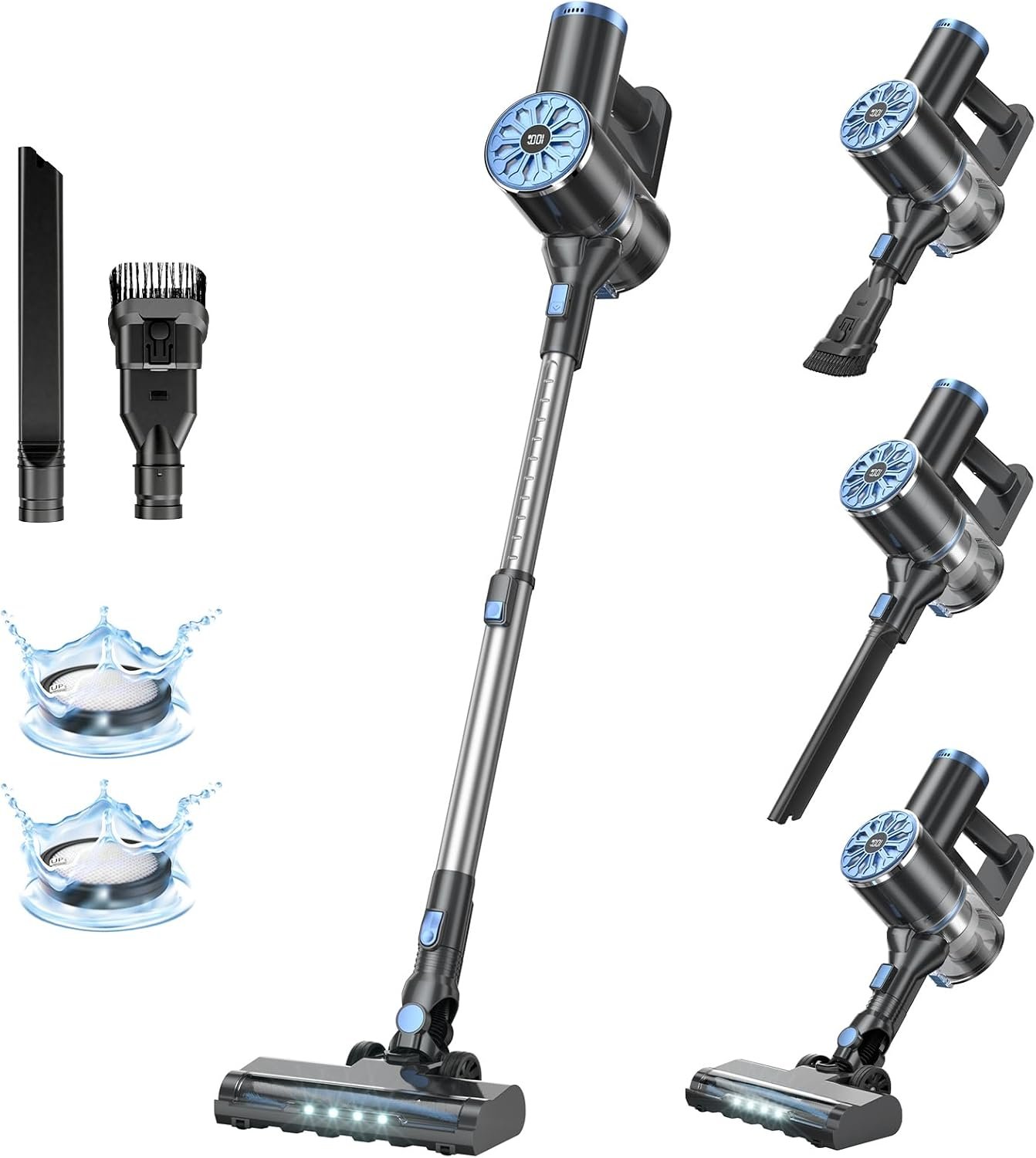 Effortless Cleaning: Review of the Cordless Vacuum Cleaner with LED Screen & Powerful Suction