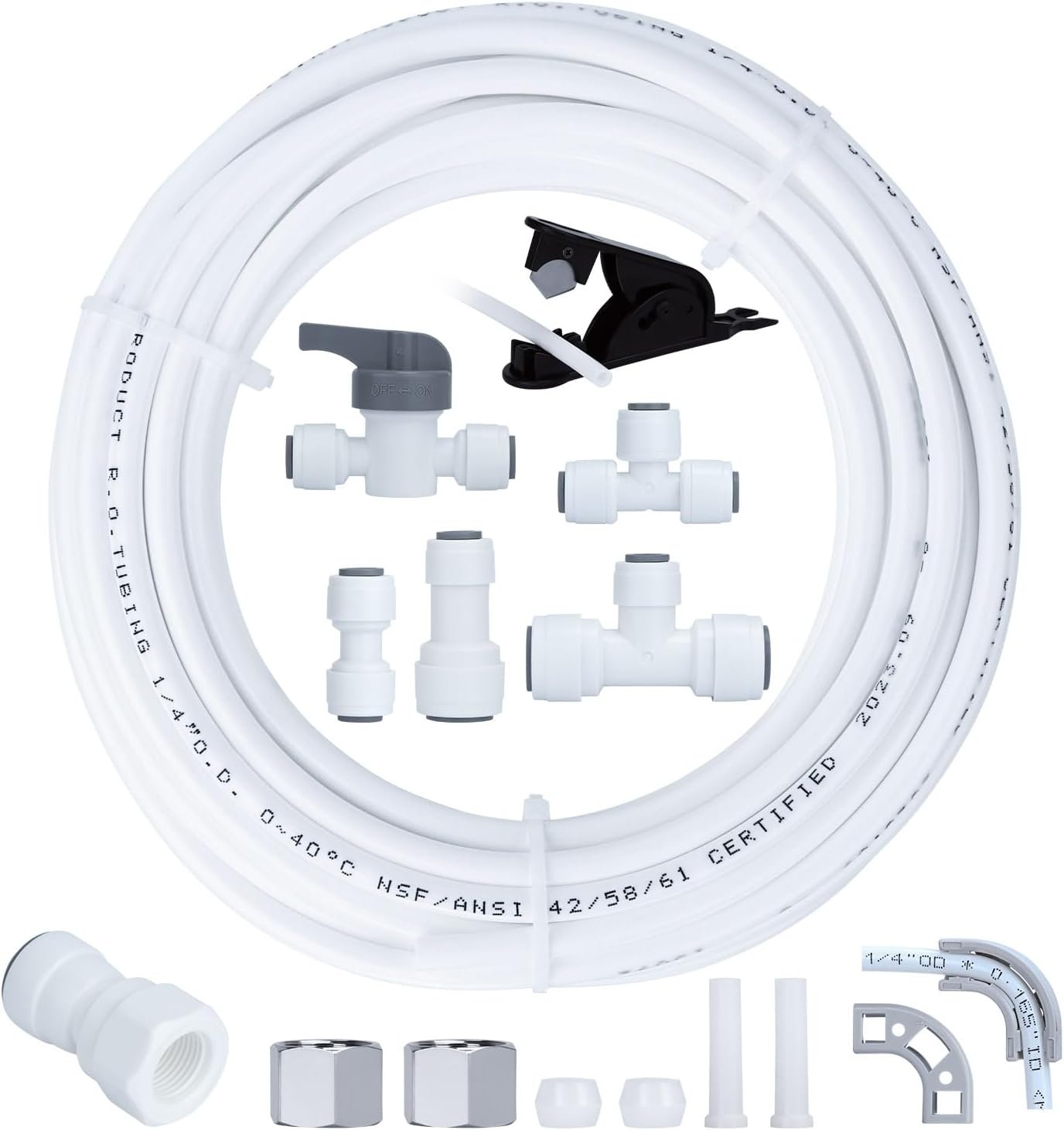 Effortless Ice Maker Setup: Review of the 25ft Water Line Kit