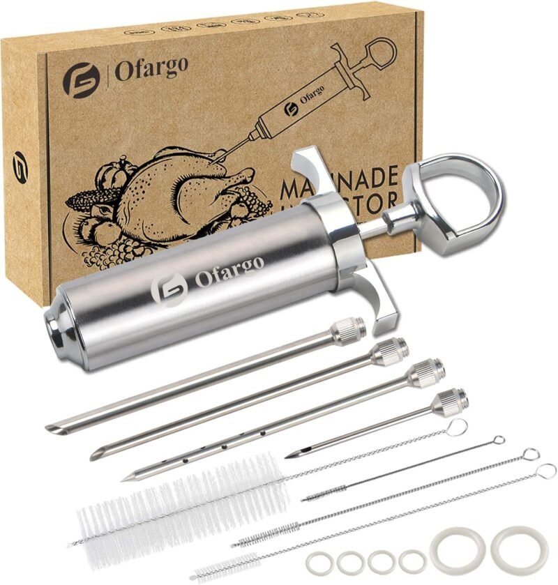 Elevate Your BBQ Game: Ofargo Stainless Steel Meat Injector Kit Review