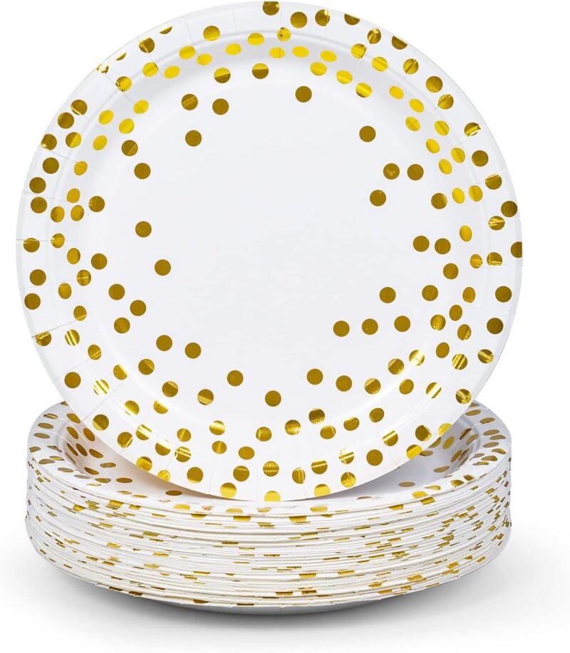 Elevate Your Celebration: MATICAN's Stylish 50-Pack Disposable Plates Review!