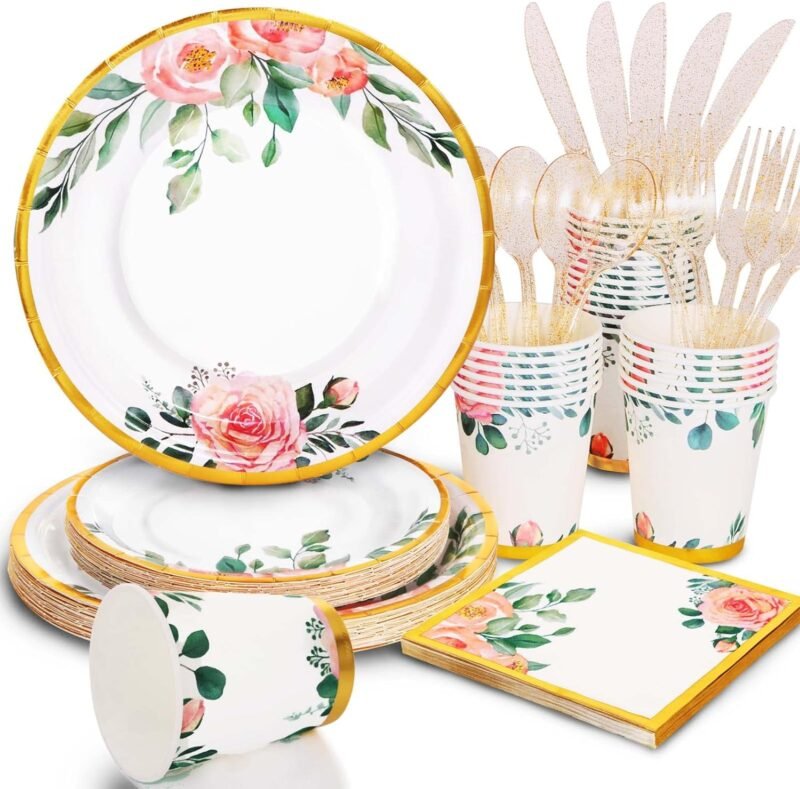 Elevate Your Celebration: Review of 168PCS Vintage Floral Party Supplies for Chic Gatherings