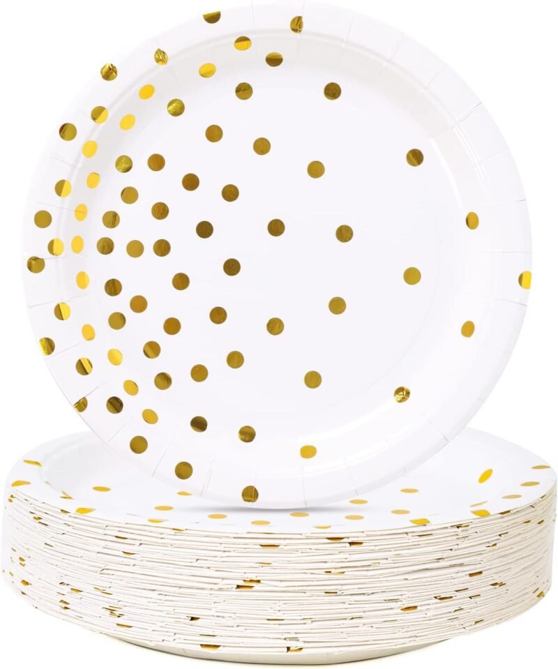 Elevate Your Celebration: Stunning White and Gold Dessert Plates Reviewed!