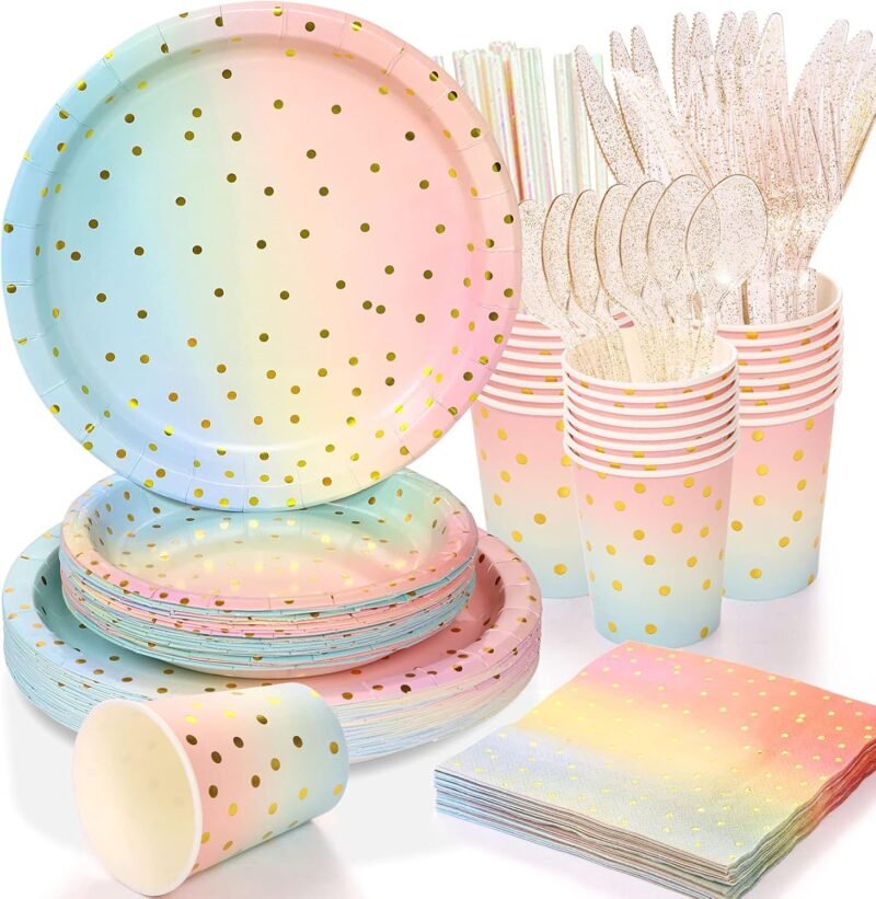 Elevate Your Celebrations: 200-Piece Pastel Party Supplies Set Review!