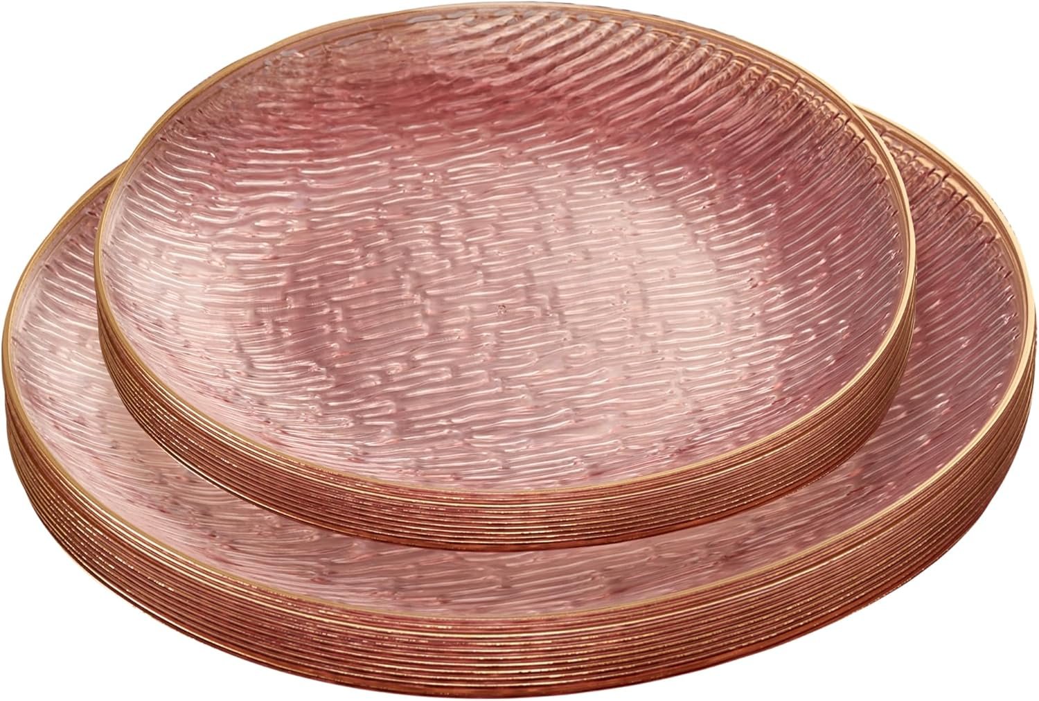 Elevate Your Celebrations: Review of PLASTICPRO's Elegant Pink & Gold Disposable Plates