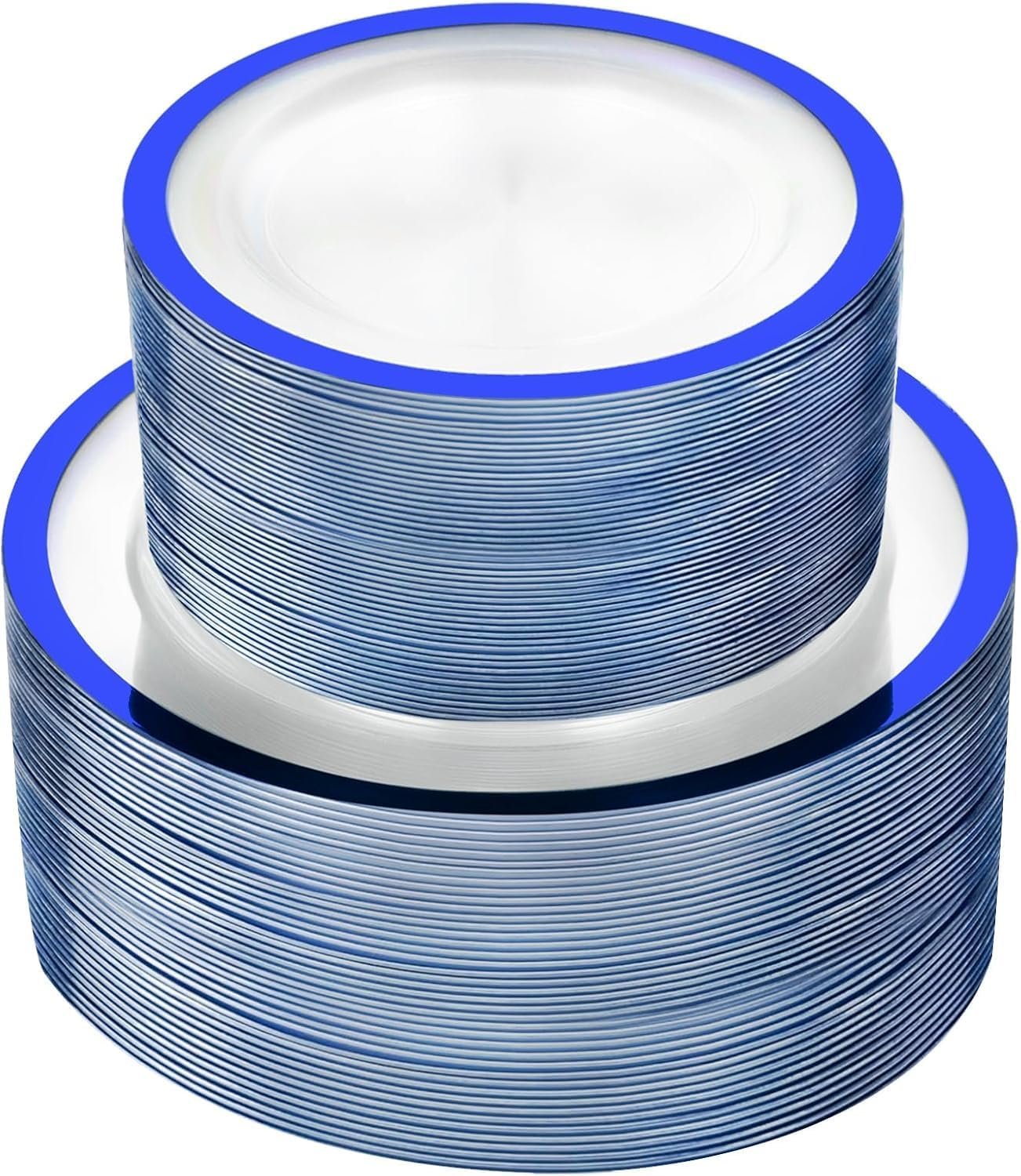 Elevate Your Celebrations with U-QE's 120pcs Royal Blue Plastic Plates!