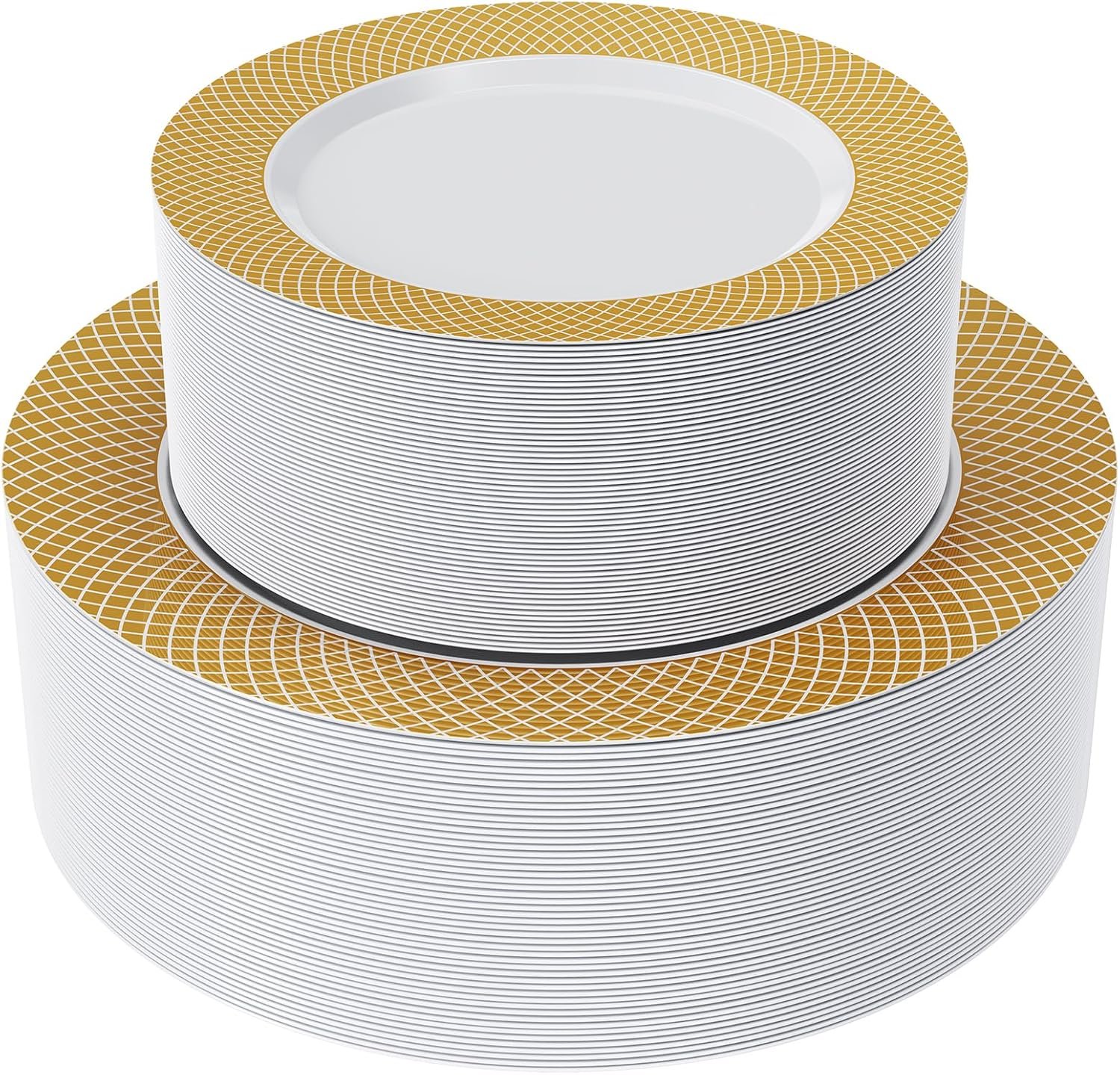 Elevate Your Events: FOCUSLINE Gold Plastic Plates Review