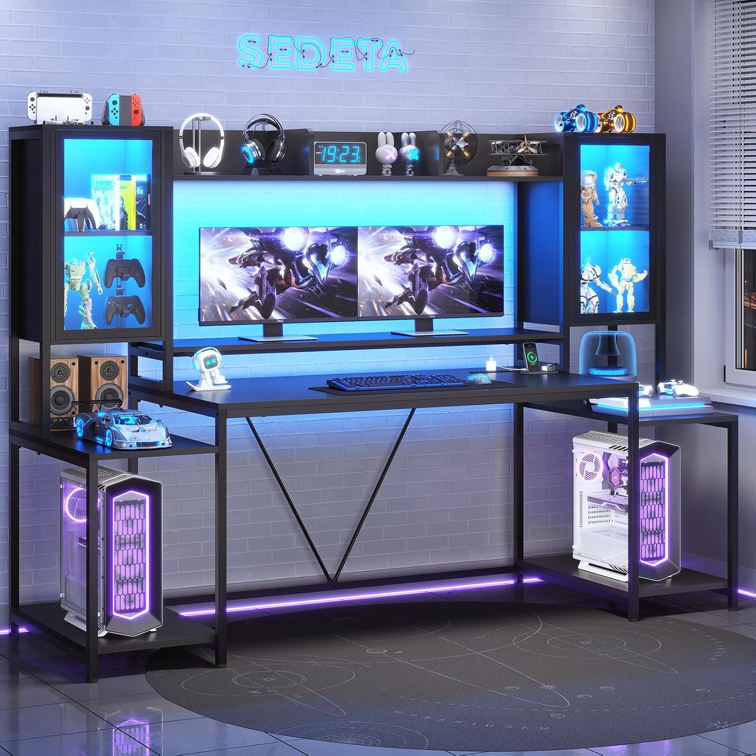 Elevate Your Gaming Setup: Review of the SEDETA 74.8'' LED Gaming Desk