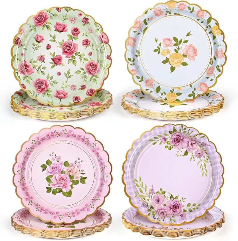 Elevate Your Gatherings: Homlouue 48 PCS Floral Paper Plates Review