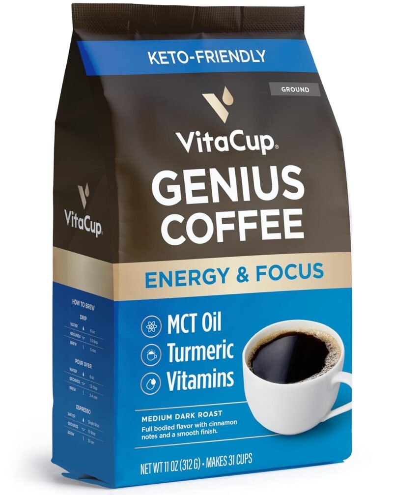 Elevate Your Morning: A Review of VitaCup Genius Ground Keto Coffee with Turmeric & MCT Oil