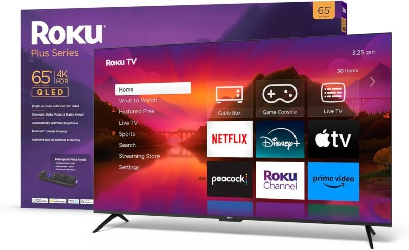 Experience Entertainment Like Never Before: Review of the Roku 65-Inch 4K QLED Smart TV