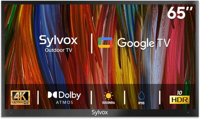 Experience the Outdoors with SYLVOX 65" Waterproof Smart TV: A Game Changer for Your Patio!
