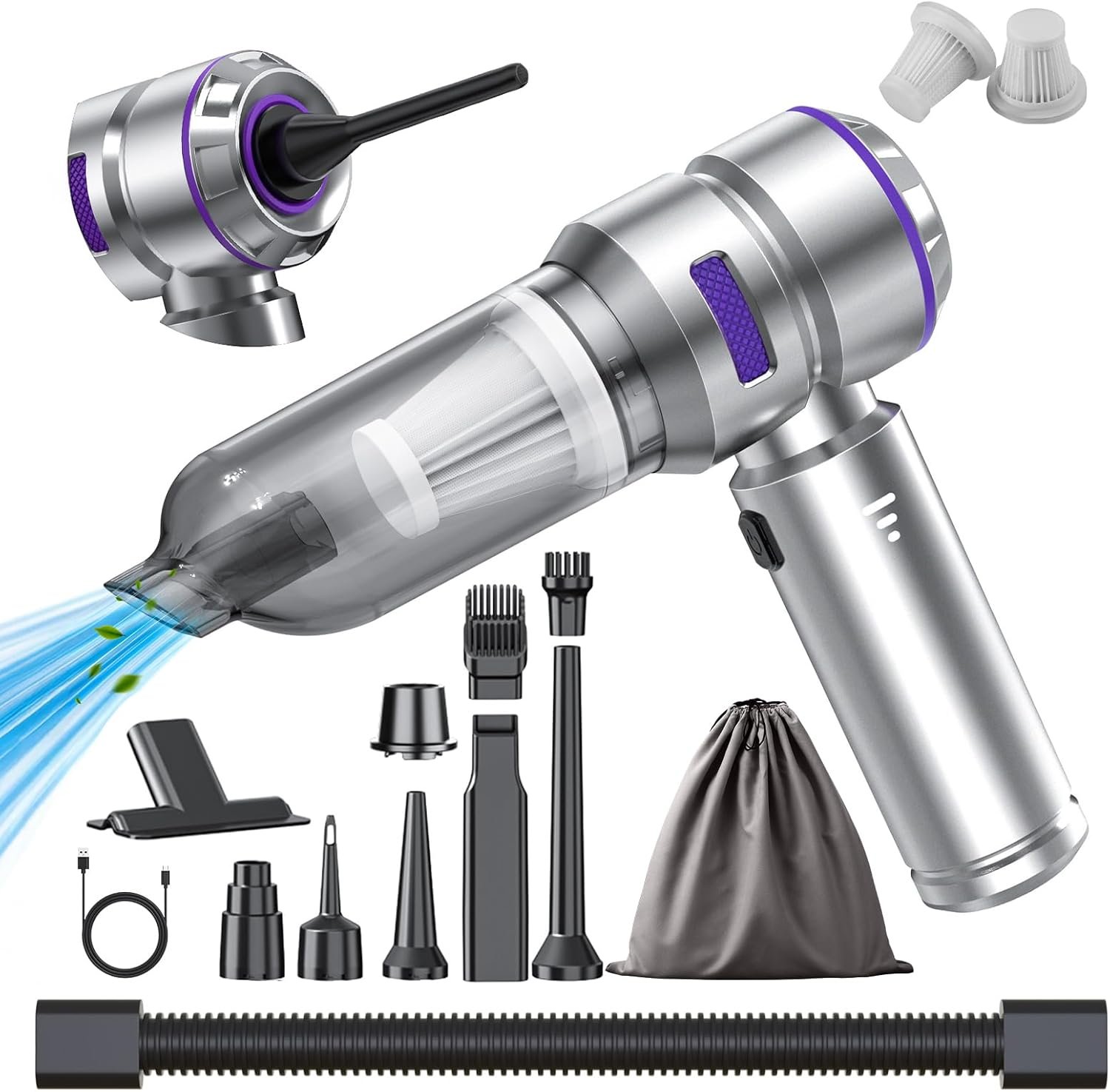 Experience Ultimate Clean: The 4-in-1 High Power Car Vacuum Review!