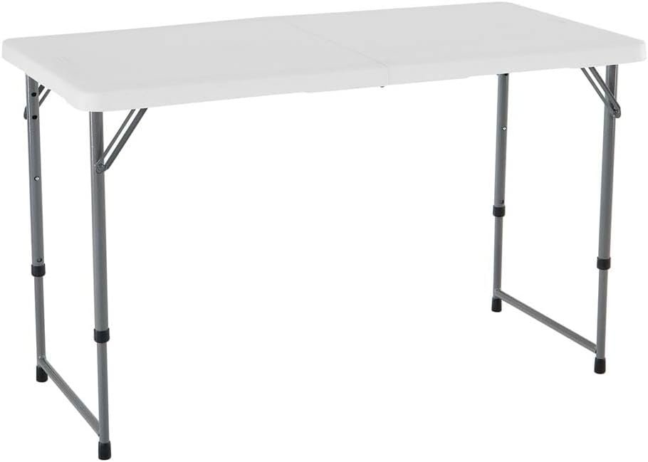Fold-in-Half Versatility: The Ultimate Review of the Lifetime 4-Foot Adjustable Folding Table