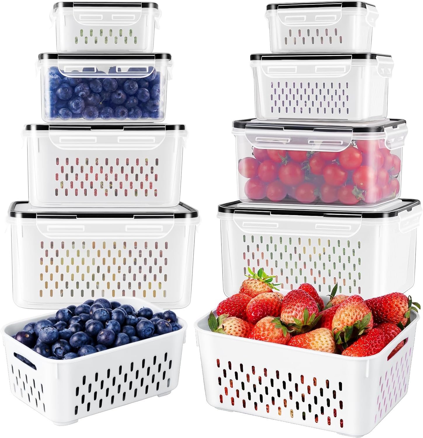 Freshness Preserved: Review of 4 PCS Airtight Fruit Storage Containers