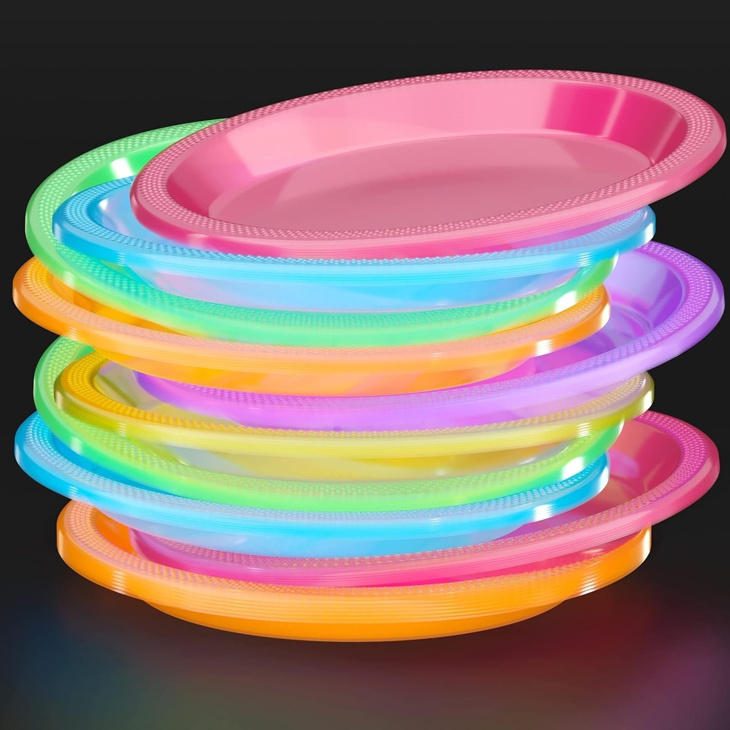 Glow Up Your Parties: Review of Exquisite Black Light Reactive Party Plates!