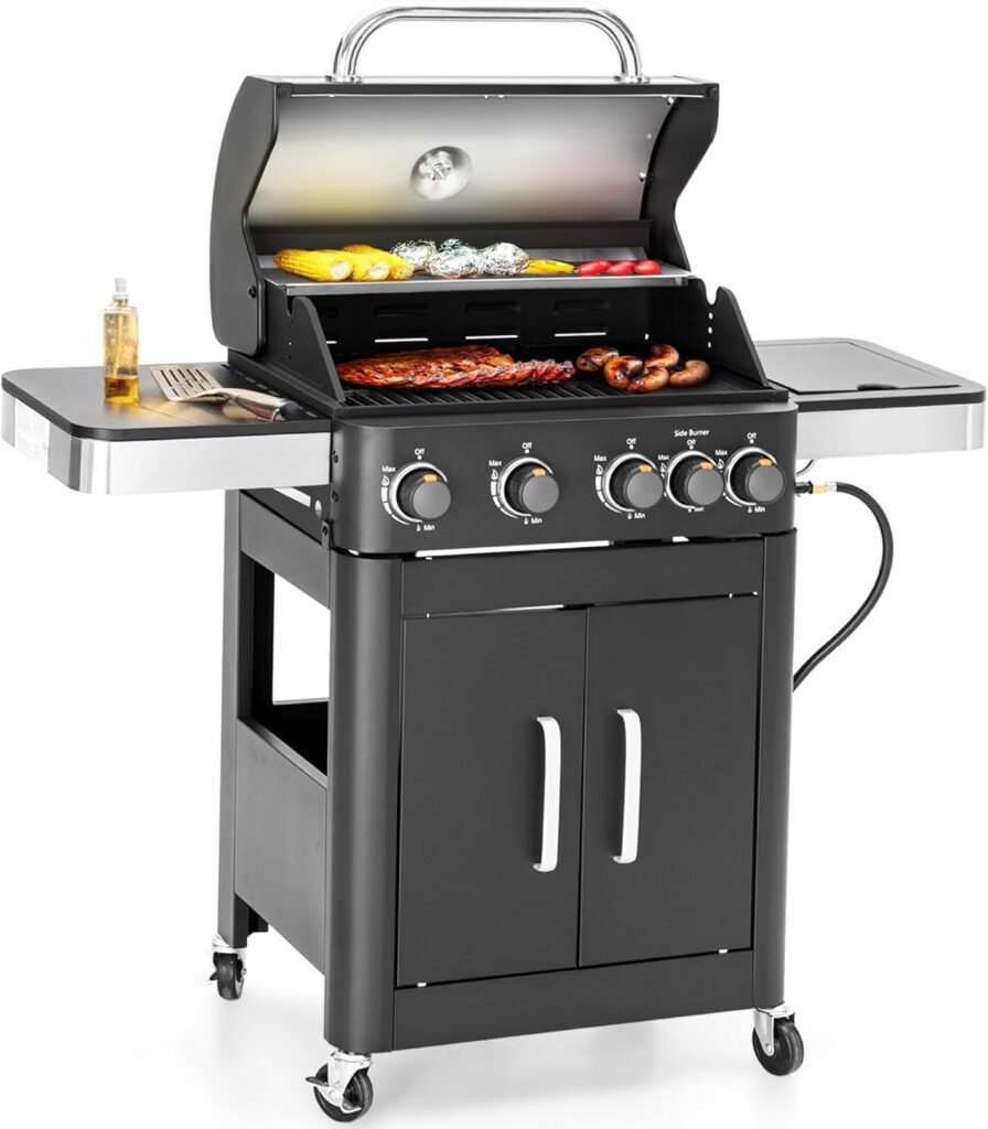 Grill Like a Pro: Unveiling the Sophia & William 4-Burner Gas BBQ Masterpiece!