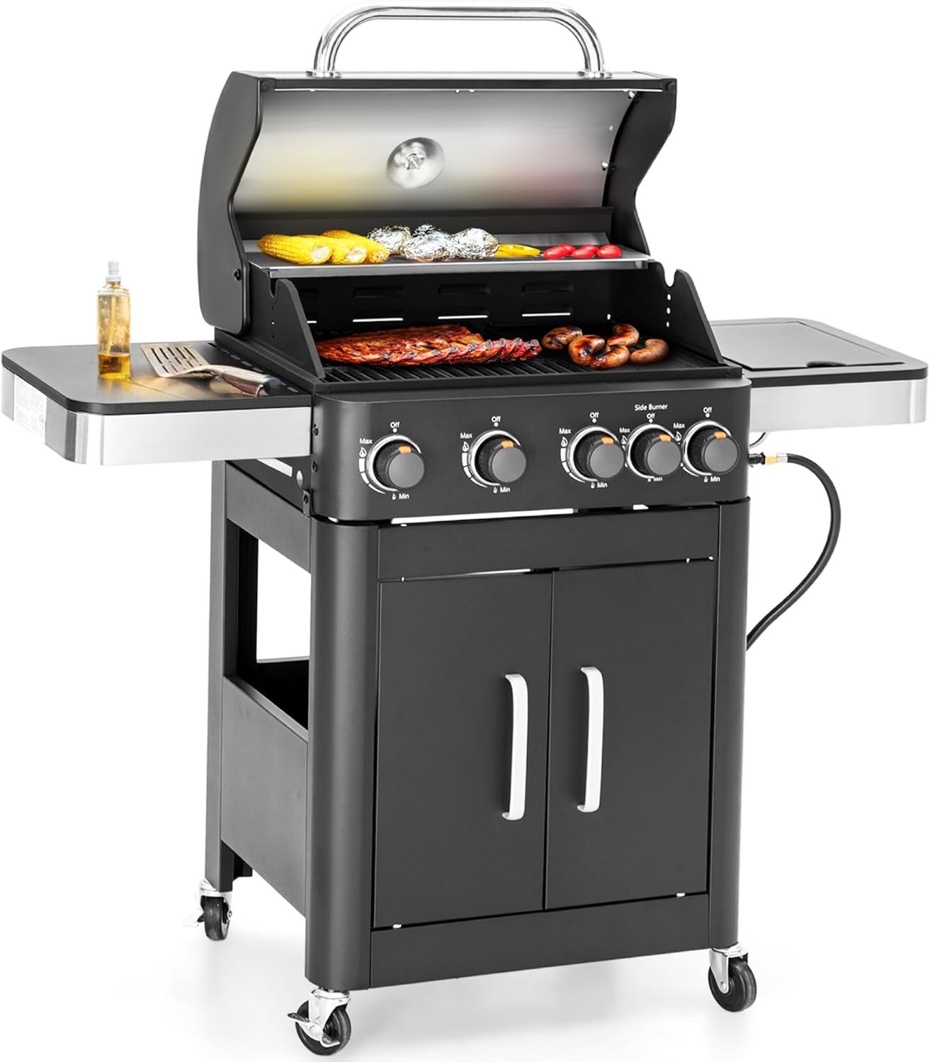 Grill Like a Pro: Unveiling the Sophia & William 4-Burner Gas BBQ Masterpiece!