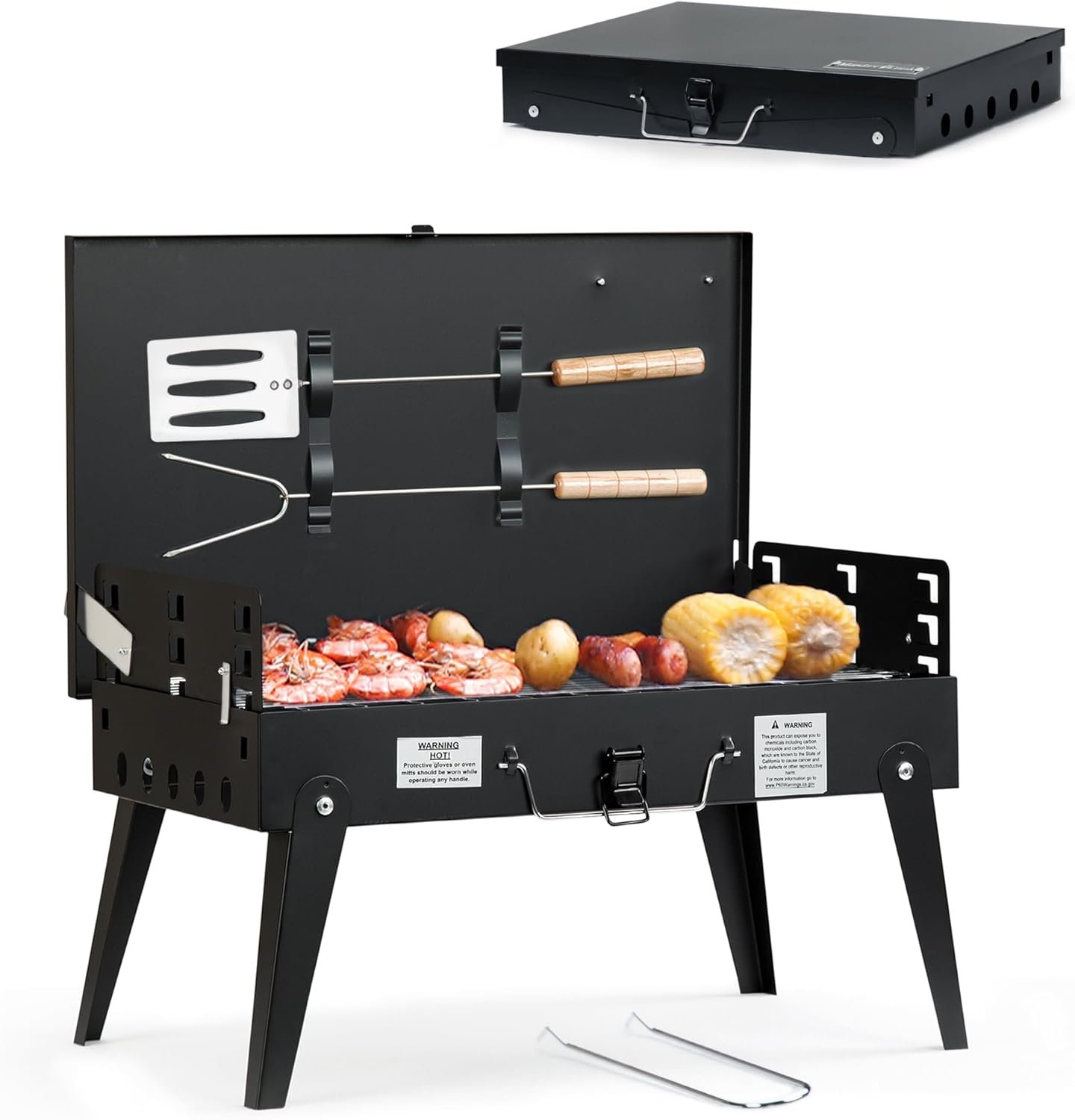 Grill On the Go: MASTER COOK Portable Charcoal Grill Review