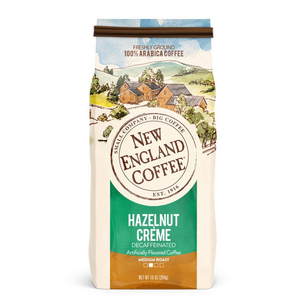 Indulge in Flavor: New England Coffee Hazelnut Crème Decaf Review!