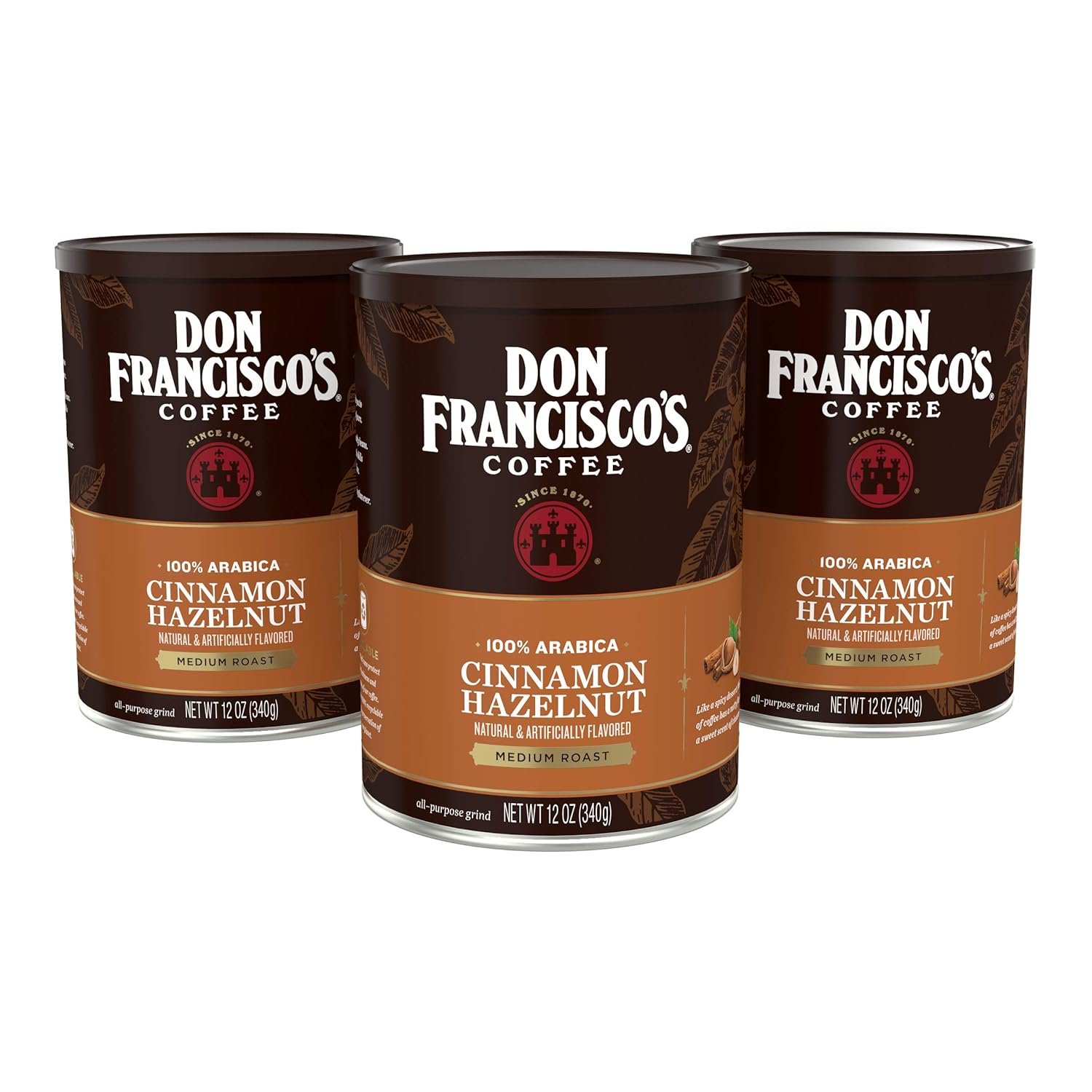 Indulge Your Mornings with Don Francisco's Cinnamon Hazelnut Ground Coffee!