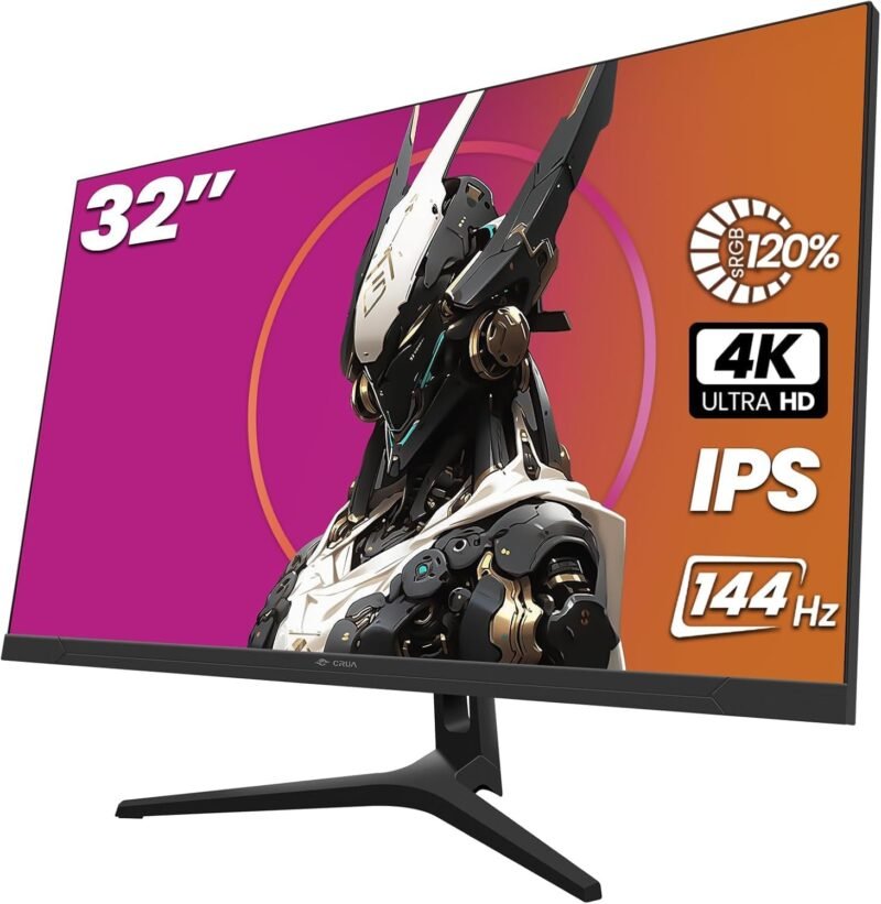 Level Up Your Game: A Review of the CRUA 32" 4K Gaming Monitor