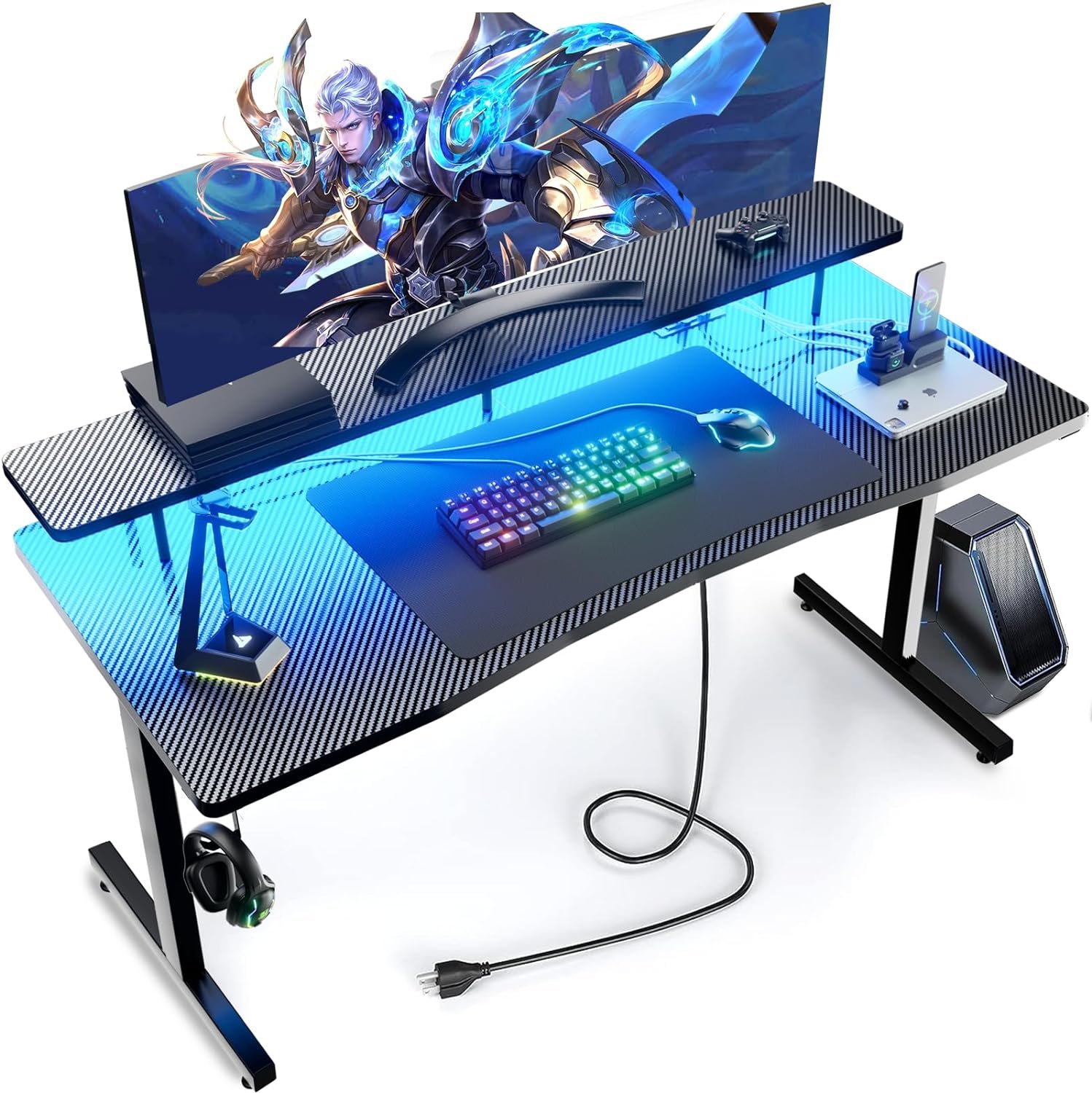 Level Up Your Gaming Setup: Review of the GTRACING 55 Inch RGB Gaming Desk