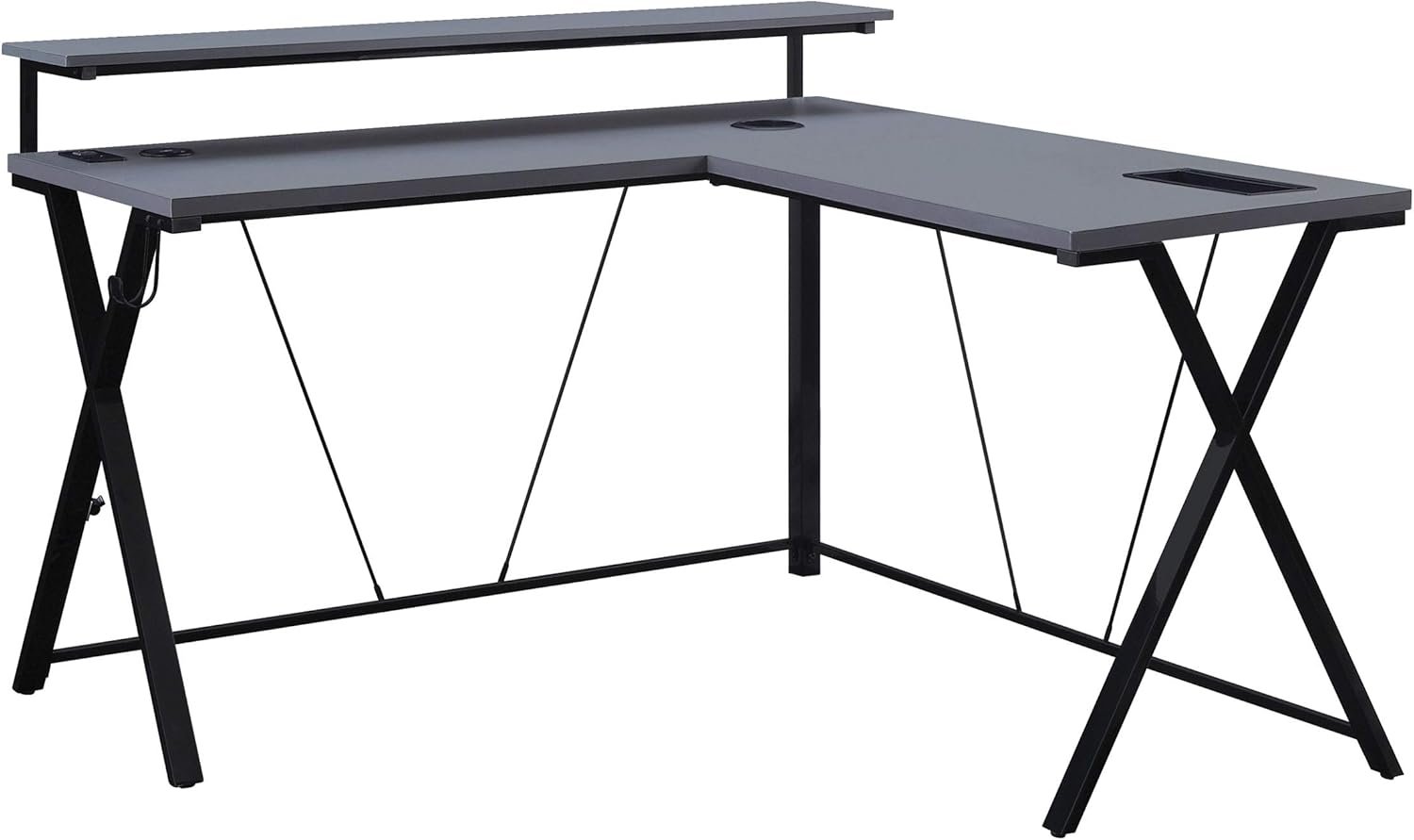 Level Up Your Setup: OSP Home Furnishings Checkpoint Battlestation L-Shaped Gaming Desk Review