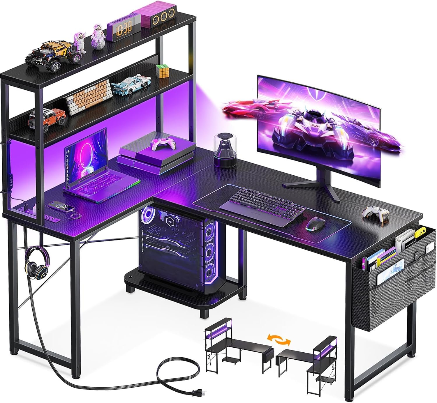 Level Up Your Workspace: AODK's L Shaped Gaming Desk Review