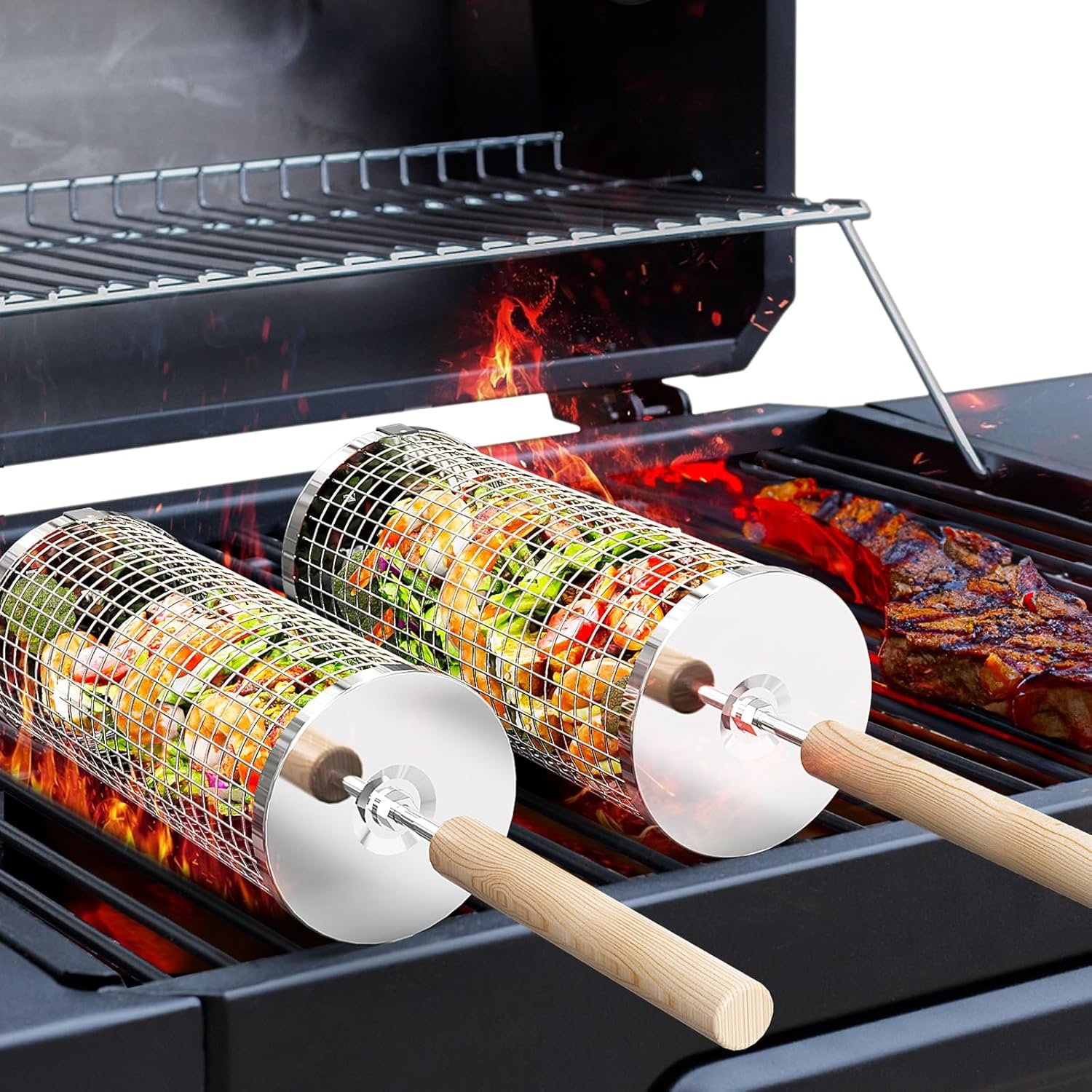 Master Your BBQ: The Ultimate Nesting Grill Baskets Review!