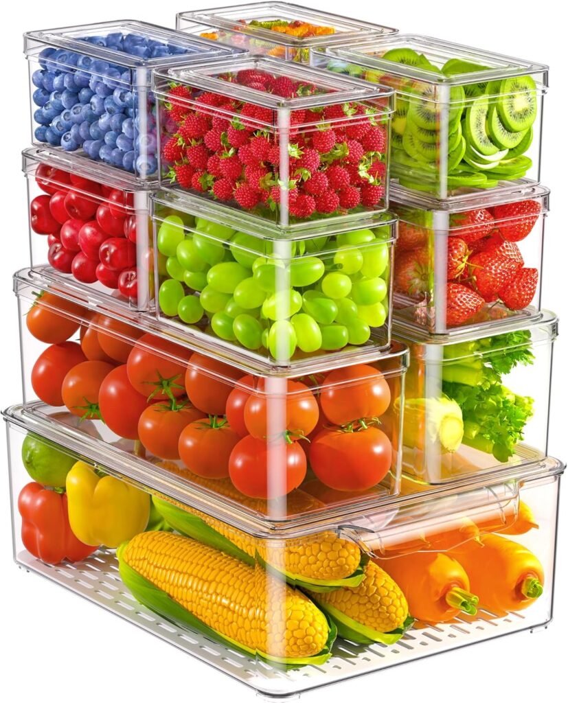 Maximize Your Fridge Space: Review of 11 Pack Stackable Organizer Bins