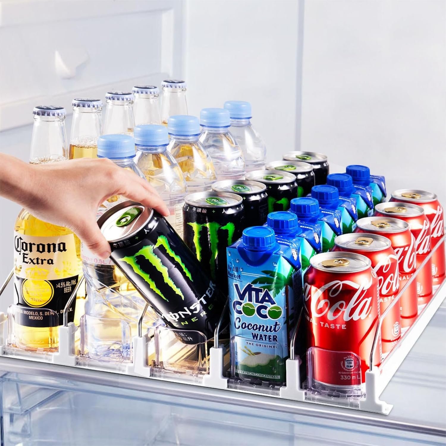 Maximize Your Fridge Space: The Ultimate Drink Organizer and Soda Can Dispenser