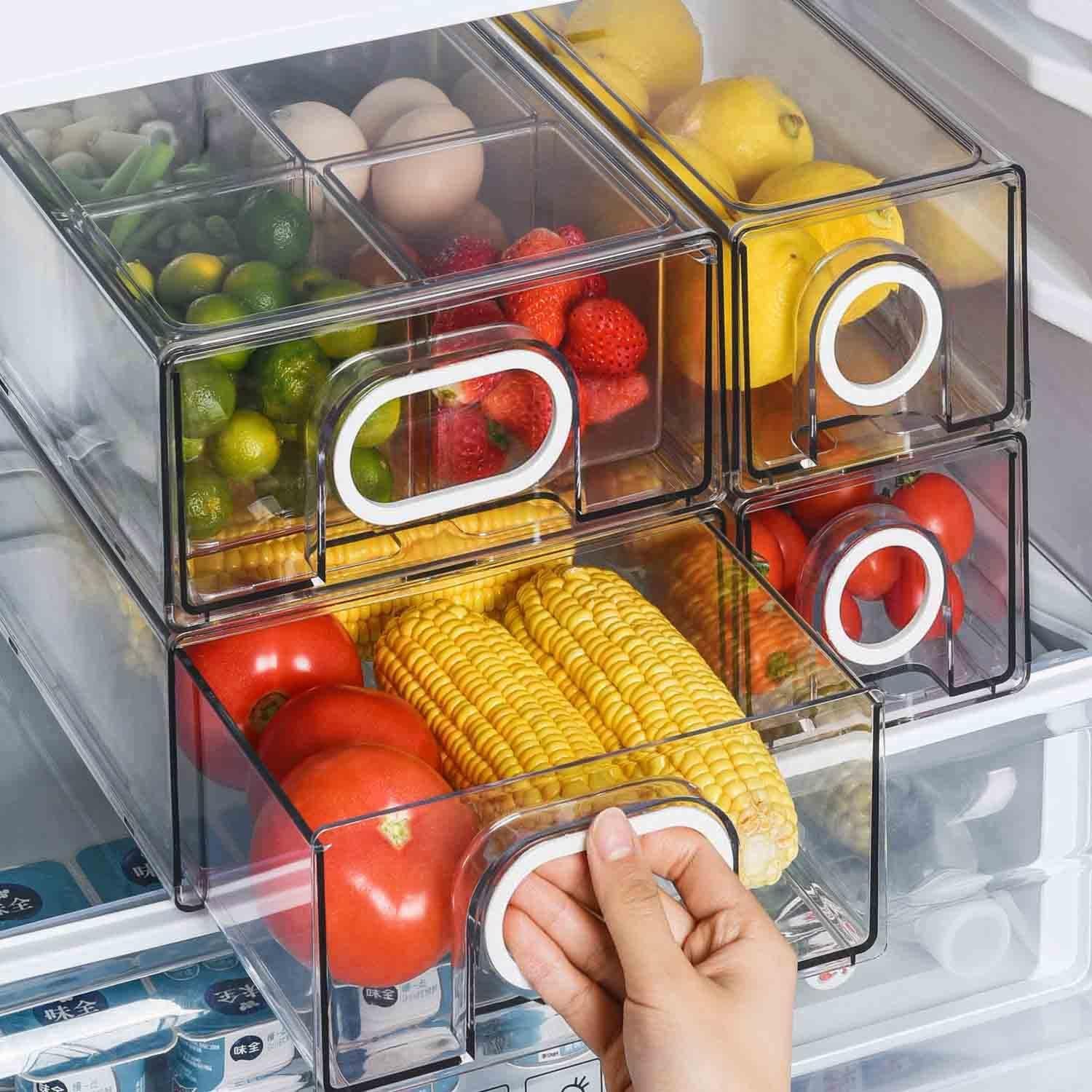 Maximize Your Fridge Space: The Ultimate Review of 6 PCS Stackable Refrigerator Organizers