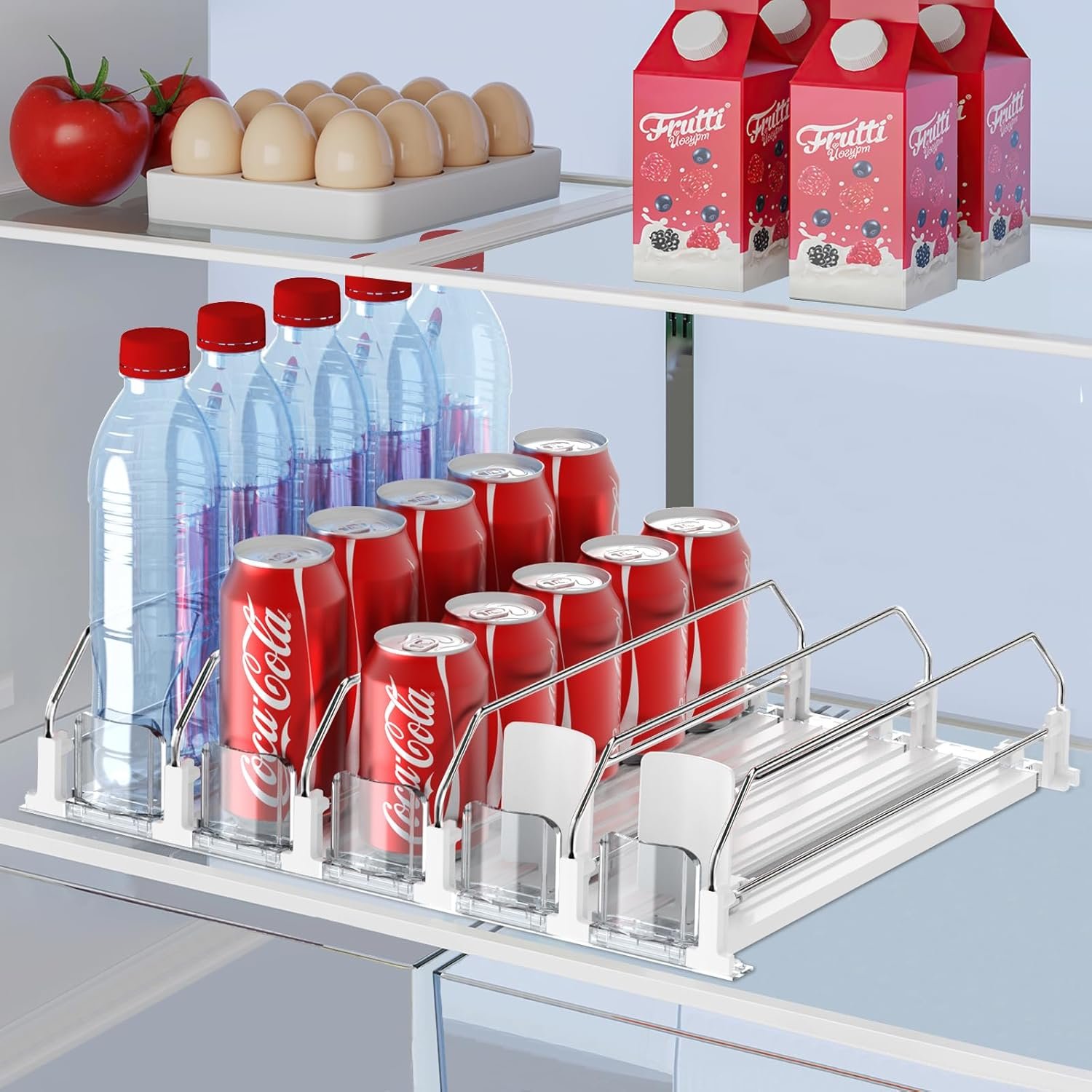 Maximize Your Fridge Space: The Ultimate Self-Pushing Drink Organizer Review