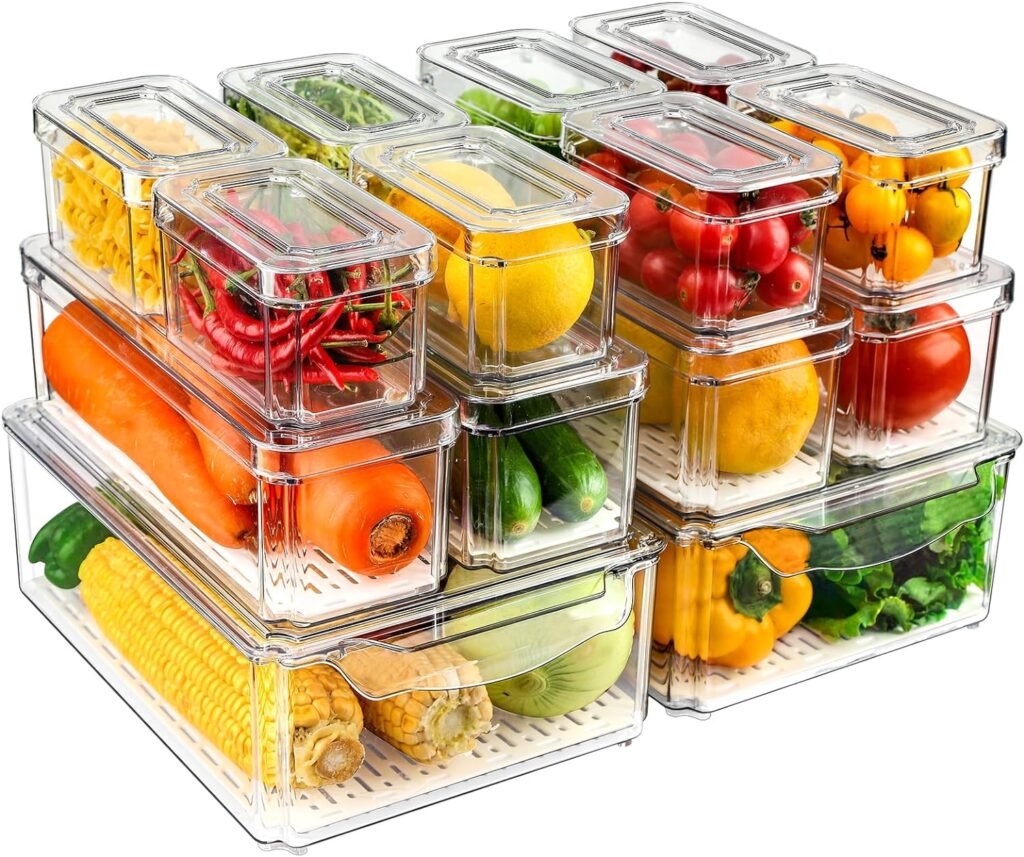 Maximize Your Space: 14 Pack Fridge Organizer Bins Review