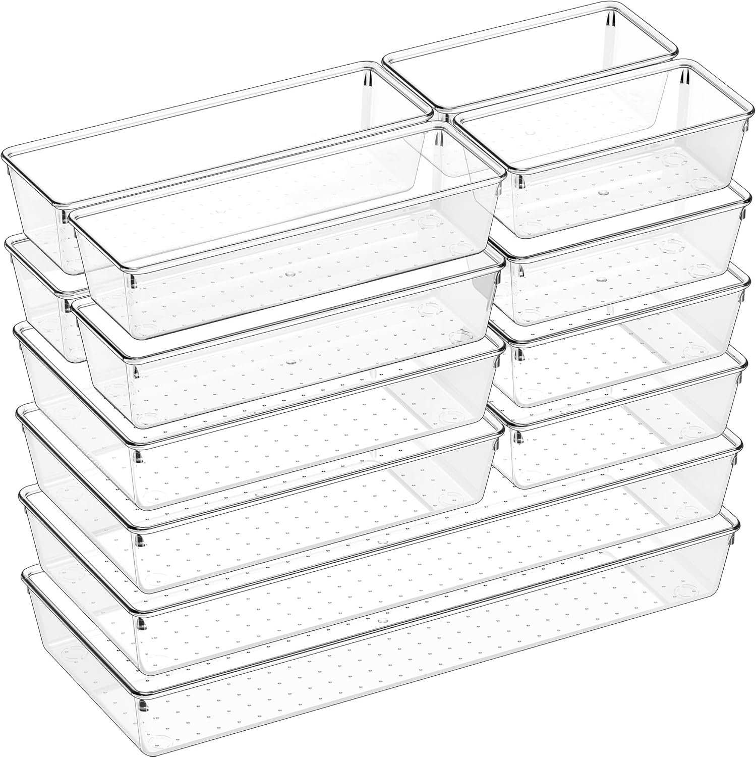 Maximize Your Space: A Review of the Criusia 14 PCS Clear Plastic Drawer Organizer Set