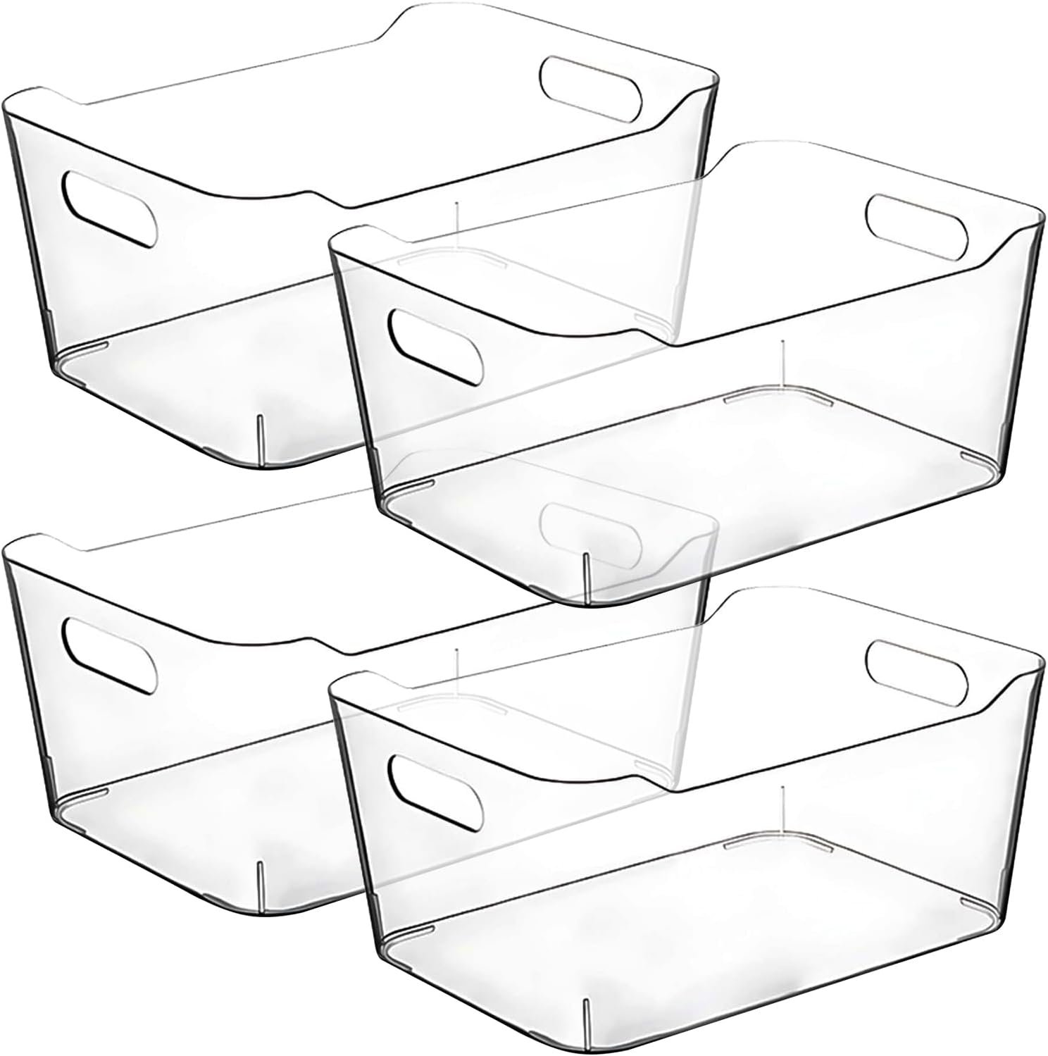 Maximize Your Space: Clear Plastic Storage Bins for Ultimate Kitchen and Pantry Organization